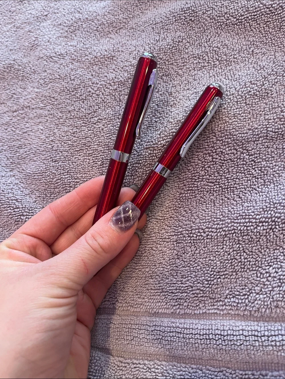 Pierre Cardin Red and Silver Twin Pen Set